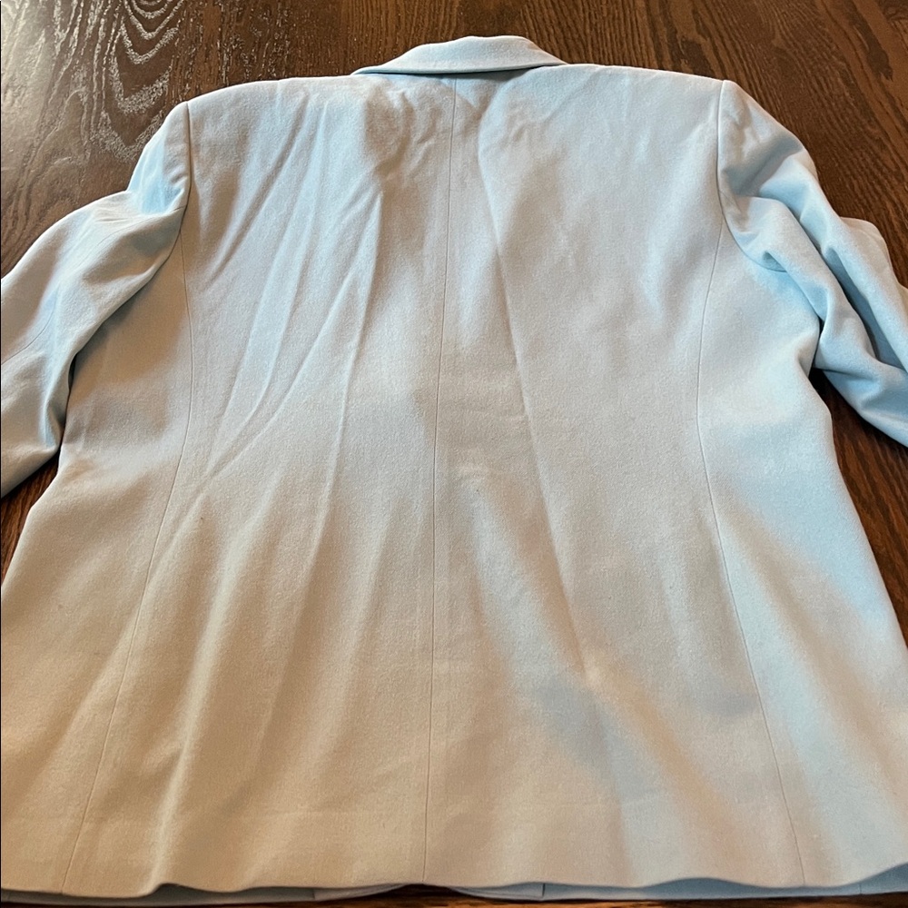 Pendleton Soft Sky Blue Wool Lined Blazer - image 4
